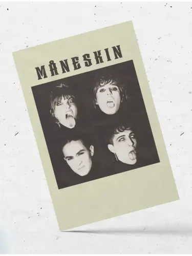 Набор открыток Maneskin, 6 шт.