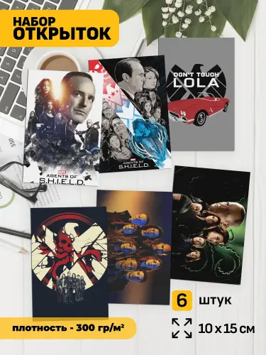 Набор открыток Whedonverse: Агенты «Щ.И.Т.», 6 шт.