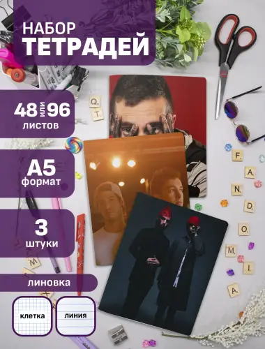 Набор тетрадей Twenty One Pilots Blurryface