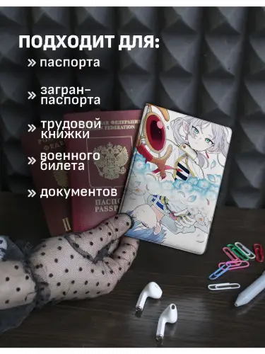 Обложка на паспорт Фрирен и Химмель