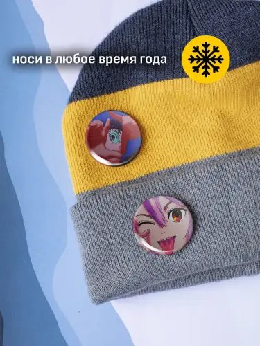 Набор значков Дандадан, 6 шт.