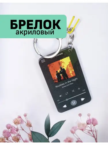 Брелок акриловый Routines in the Night Twenty One Pilots