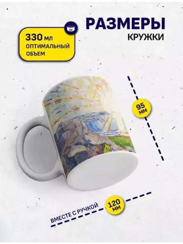 Кружка Эдвард Мунк Солнце, 330 мл.