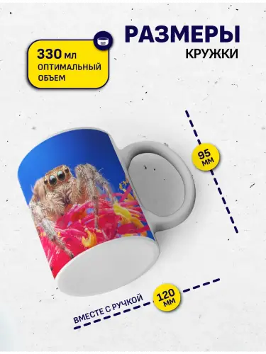 Кружка паук, 330 мл.