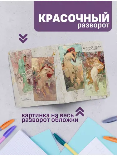 Набор тетрадей Альфонс Муха