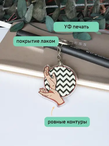 Брелок акриловый Твин Пикс