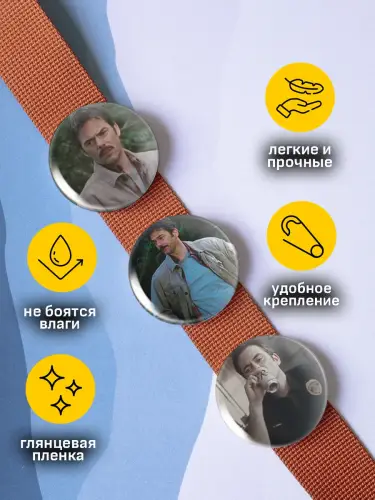 Набор значков Сумерки Чарли Свон, 6 шт.