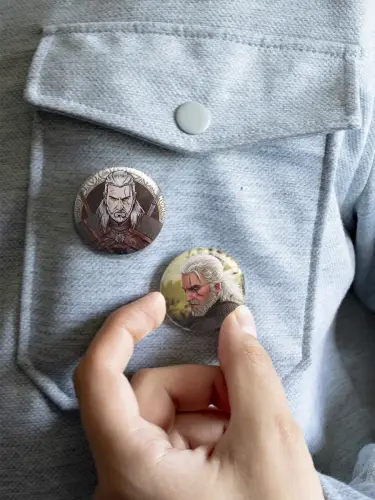Набор значков Ведьмак Геральт, 6 шт.