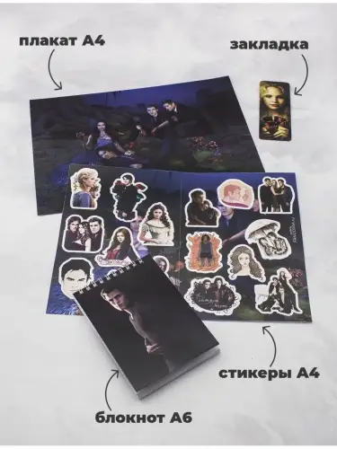 Бокс Дневники вампира, 12 предметов