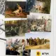 Набор открыток Репин исторические и бытовые сюжеты, 6 шт.