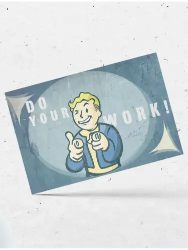 Набор открыток Fallout Vault-Boy, 6 шт.