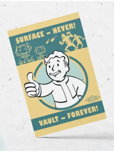 Набор открыток Fallout Vault-Boy, 6 шт.