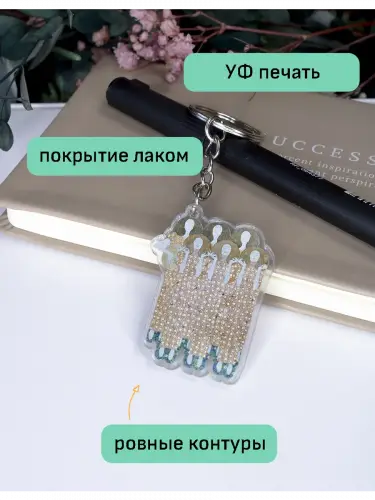 Брелок акриловый Хор ангелов Густав Климт
