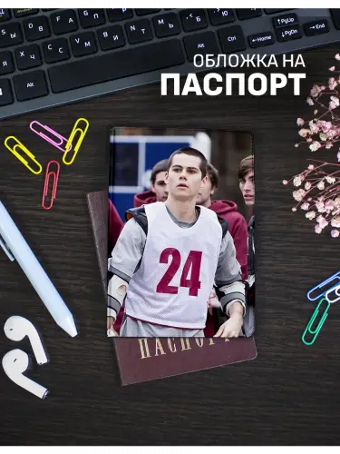 Обложка на паспорт Волчонок Скот и Стайлз