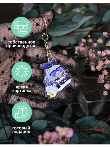 Брелок акриловый Серебряный волк Honkai: Star Rail