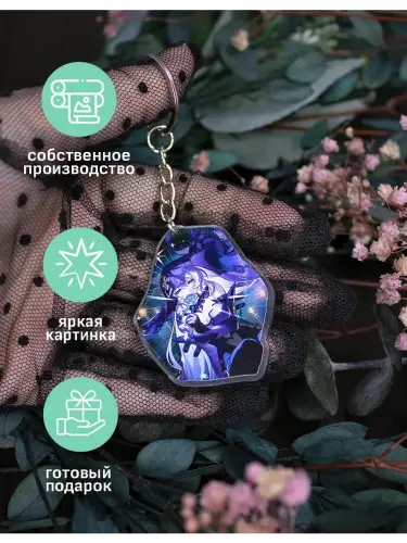 Брелок акриловый Черный лебедь Honkai: Star Rail