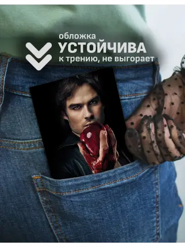 Обложка на паспорт Дневники вампира Деймон и Стефан Сальваторе