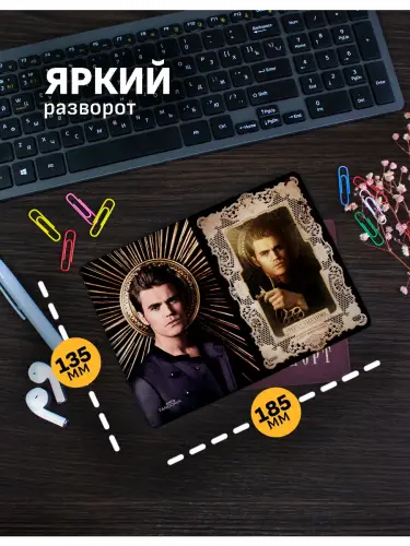 Обложка на паспорт Дневники вампира Стефан Сальваторе