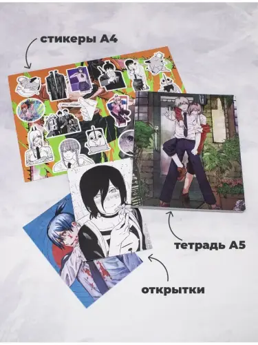Бокс Человек-бензопила, 12 предметов