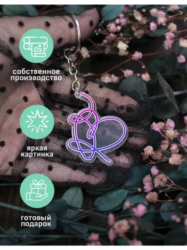 Брелок акриловый BTS