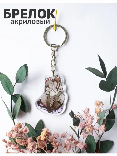 Брелок акриловый Макима и Пауэр Человек-бензопила