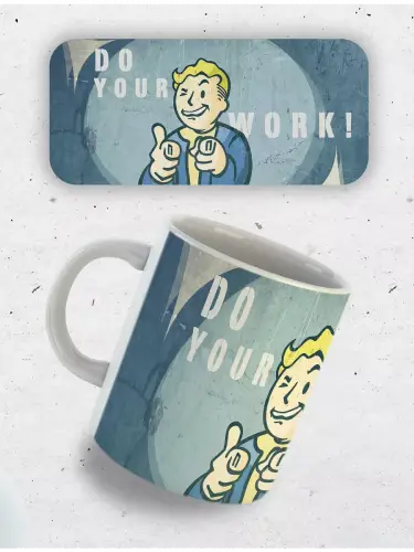 Кружка Fallout Волт-Бой, 330 мл.