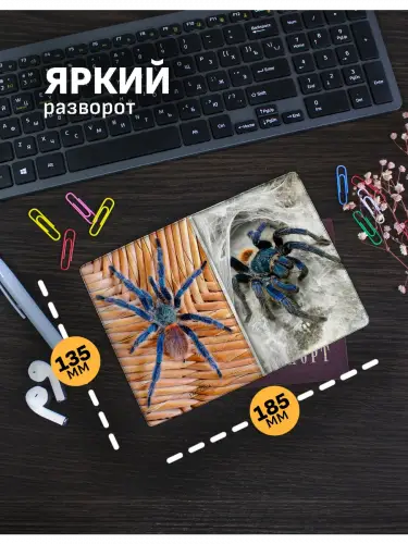 Обложка на паспорт Пауки