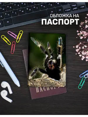 Обложка на паспорт Пауки