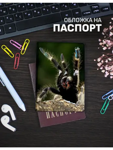 Обложка на паспорт Пауки