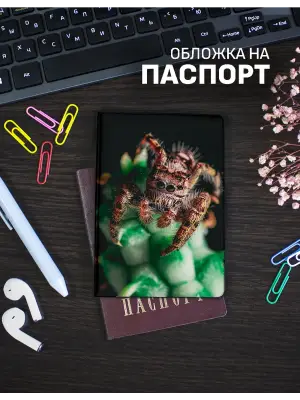 Обложка на паспорт Пауки