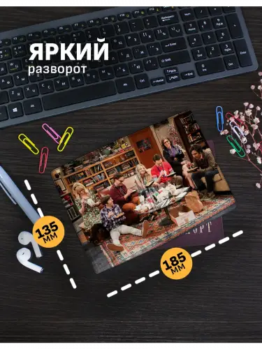 Обложка на паспорт Теория большого взрыва