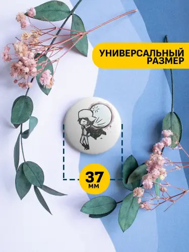 Набор значков Великий из бродячих псов чибики, 6 шт.