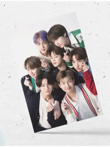 Набор открыток кпоп BTS, 6 шт.