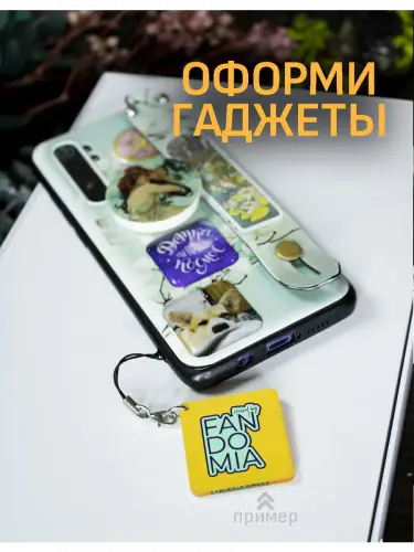 Брелок акриловый Кот Huh?