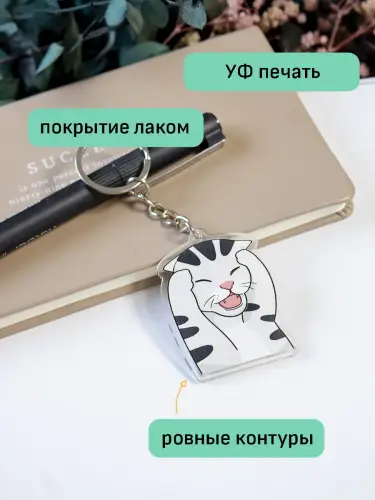 Брелок акриловый Dramatic Kitten